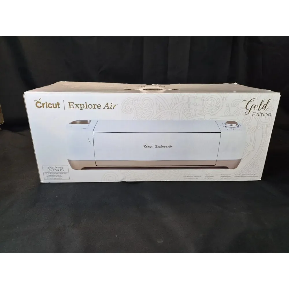 Gold Edition Cricut Explore Air Electronic Die Cutting Machine Sticker AMAZING.